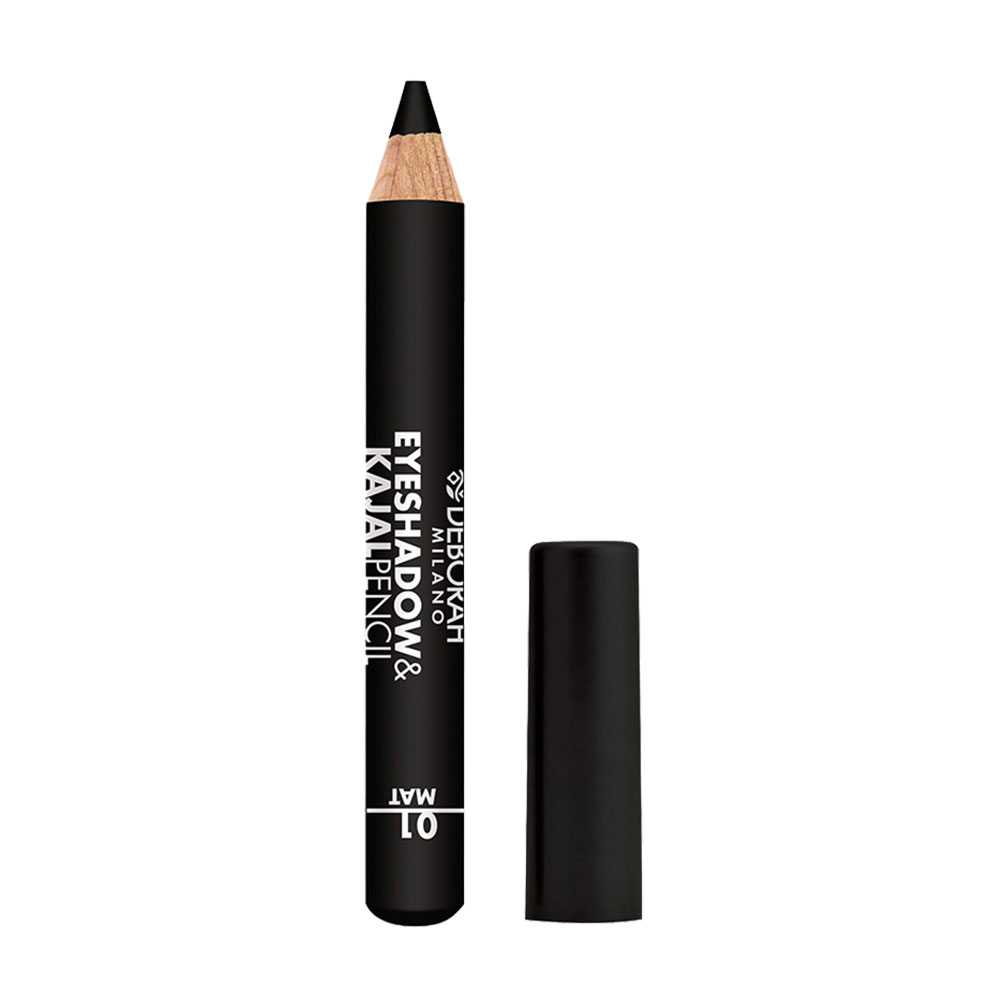 Тіні-олівець для очей Deborah Eyeshadow &amp; Kajal Pencil 01 Mat Black, 2 г